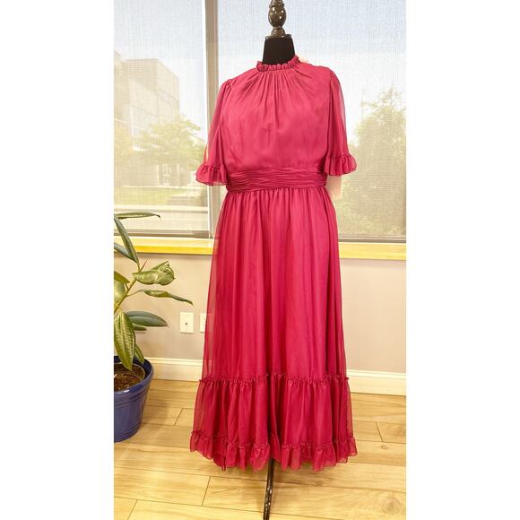 Mac Duggal Pink and Purple Maxi Dress - Picture 4 of 8